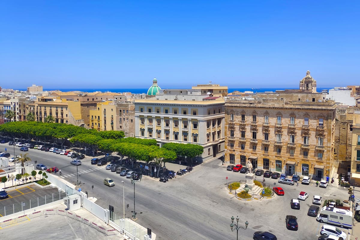 Centro storico di Trapani, Italia